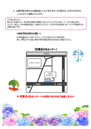 介護予防講座　スマートフォンを使って「みんチャレ」をやってみよう！　チラシウラ
