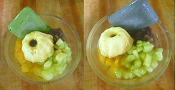 クリームあんみつ