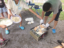 やきそば作り