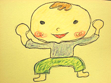 寒さに負けない元気な子